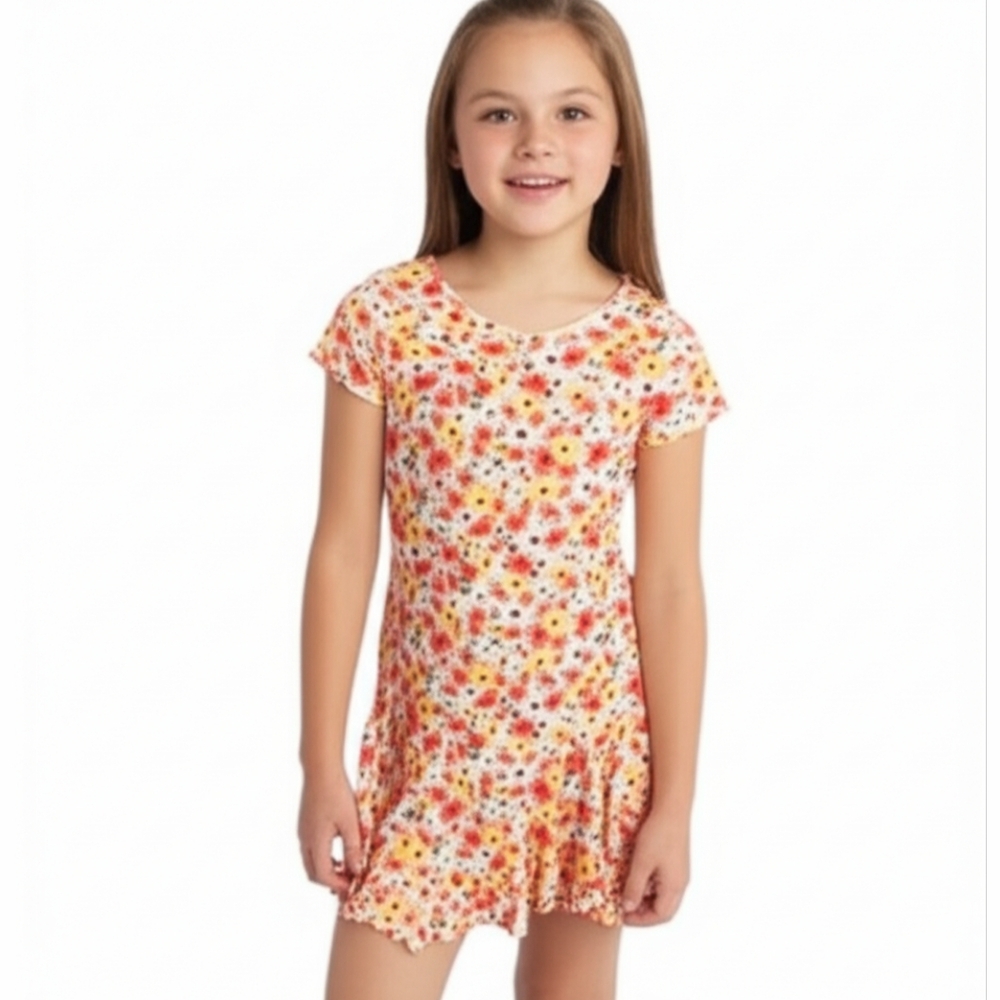 Eyeshadow Big Girls Short Sleeve Dress NWT